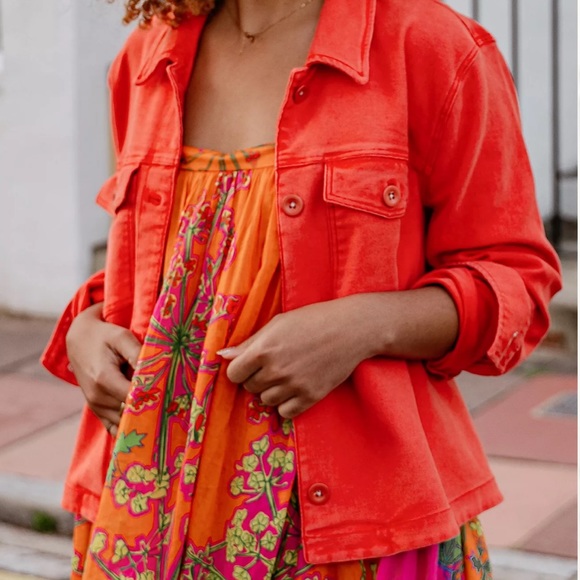 Anthropologie Marilee Trucker Jacket - Picture 2 of 12